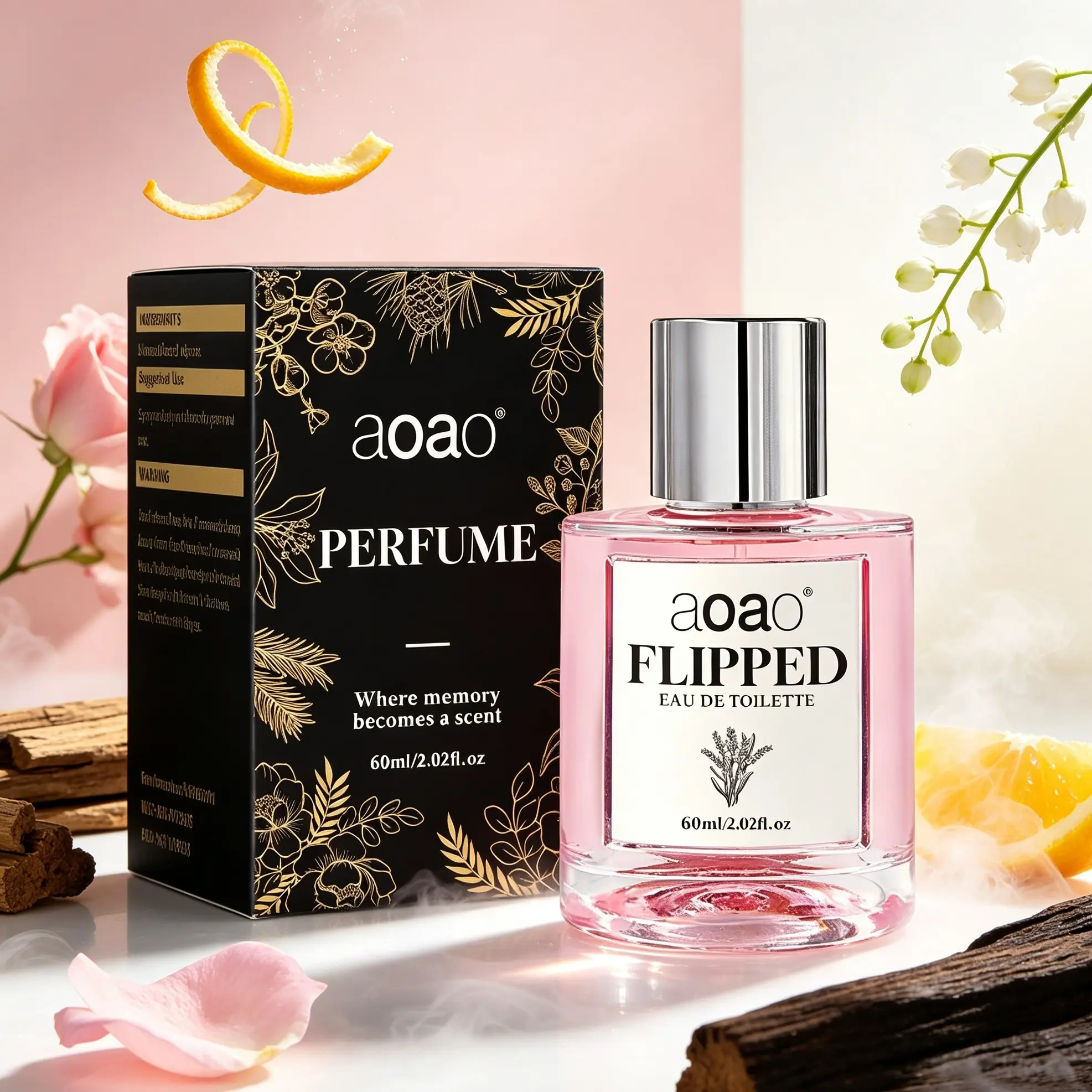 Flipped Eau De Toilette 60ML, Long-Lasting Floral Perfume for Women, Luxurious Romantic Fragrance, Ideal Gift for Her