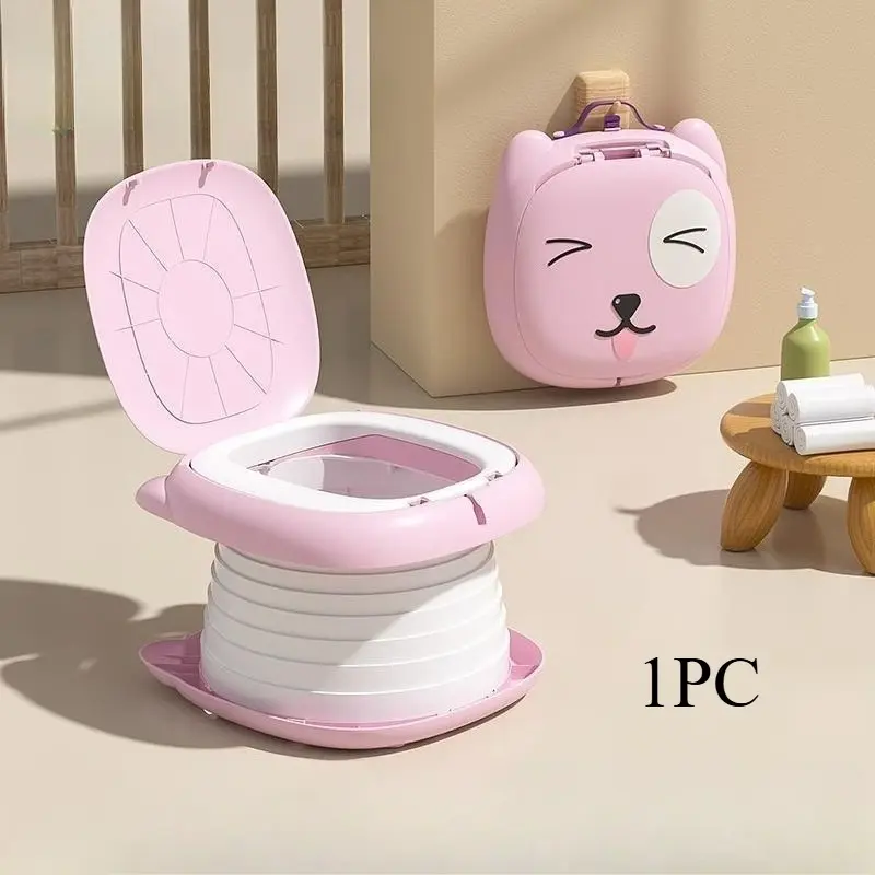Travel Toilet, Portable Foldable Emergency Toilet (includes trash bags in random colors) Folding Camping Toilet, Camping Toilets Portable