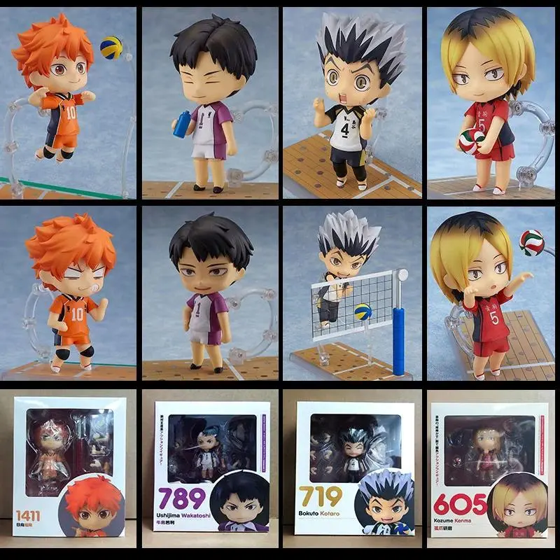 Haikyuu Anime Movable Figures Tobio Kageyama 489 Hinata Shoyo 461 Kenma Kozume 1411 Collection Statue Decoration Toy Gift
