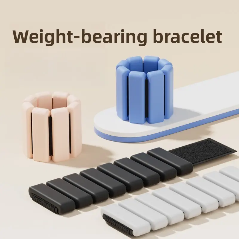 Wearable Soft Silicone Wrist & Ankle Weights, Unisex Adjustable Straps with Removable Bars, Portable Fitness Exercise Accessories for Strength Training & Yoga, Ankle And Wrist Weights, Workout Accessory, Portable Workout Accessories