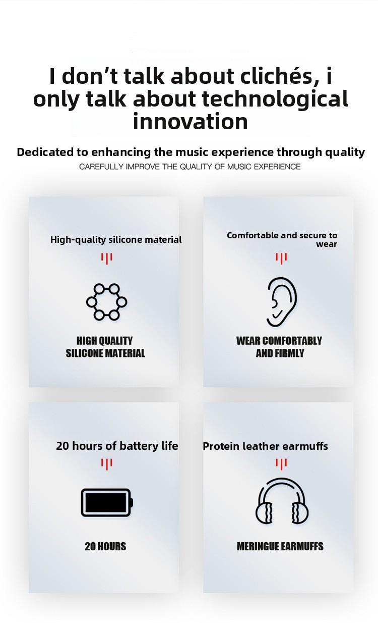 Retro over-ear Bluetooth headphones with card slot, foldable, wireless noise-cancelling music headset