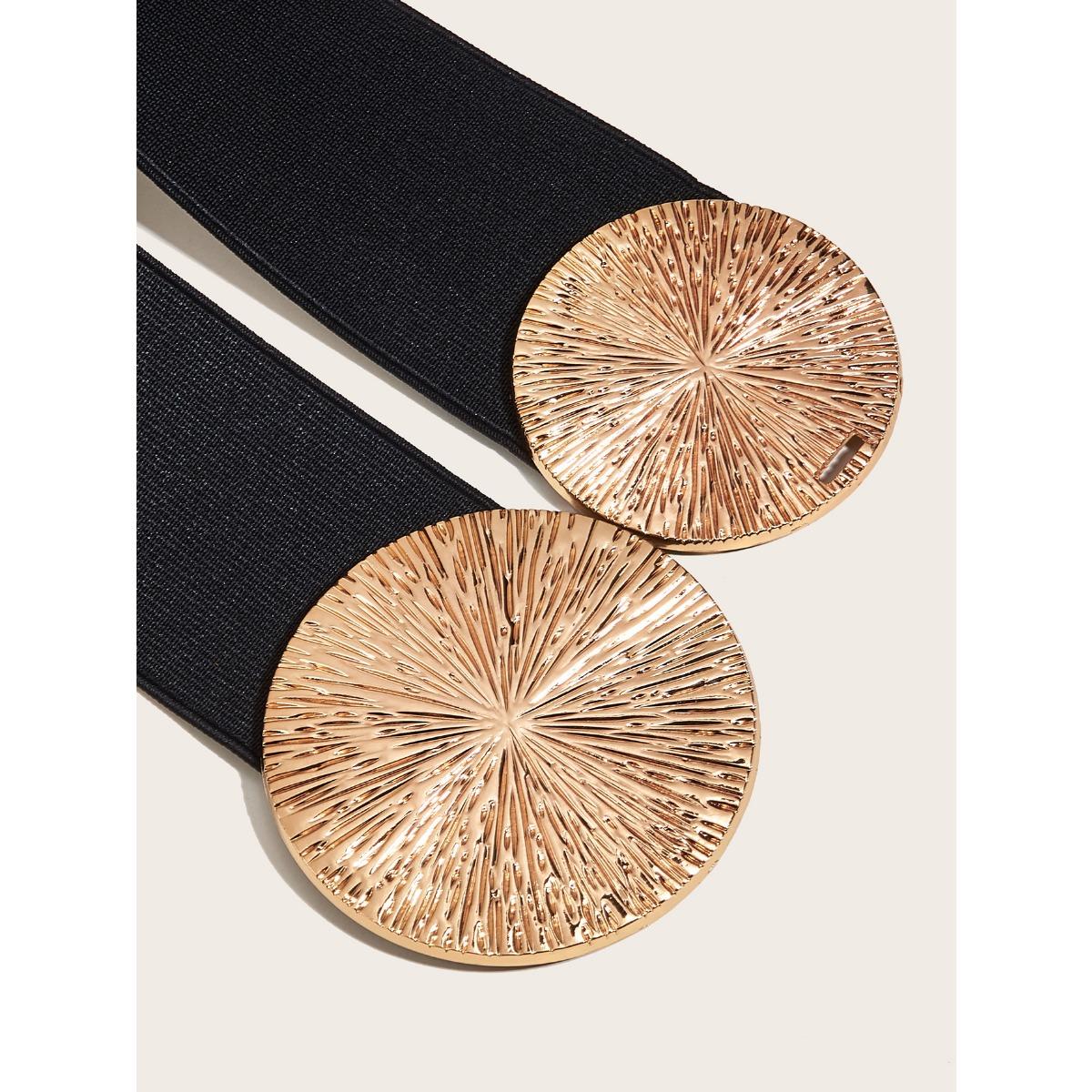 Fashionable European and American style belt for women to decorate coats and dresses, belts to tighten waist, elastic waistband for suits, wide Waist width 2.35inch, length 27inch, suitable for waist circumference 27~31.5inch Modern Buckles SpringStatemen