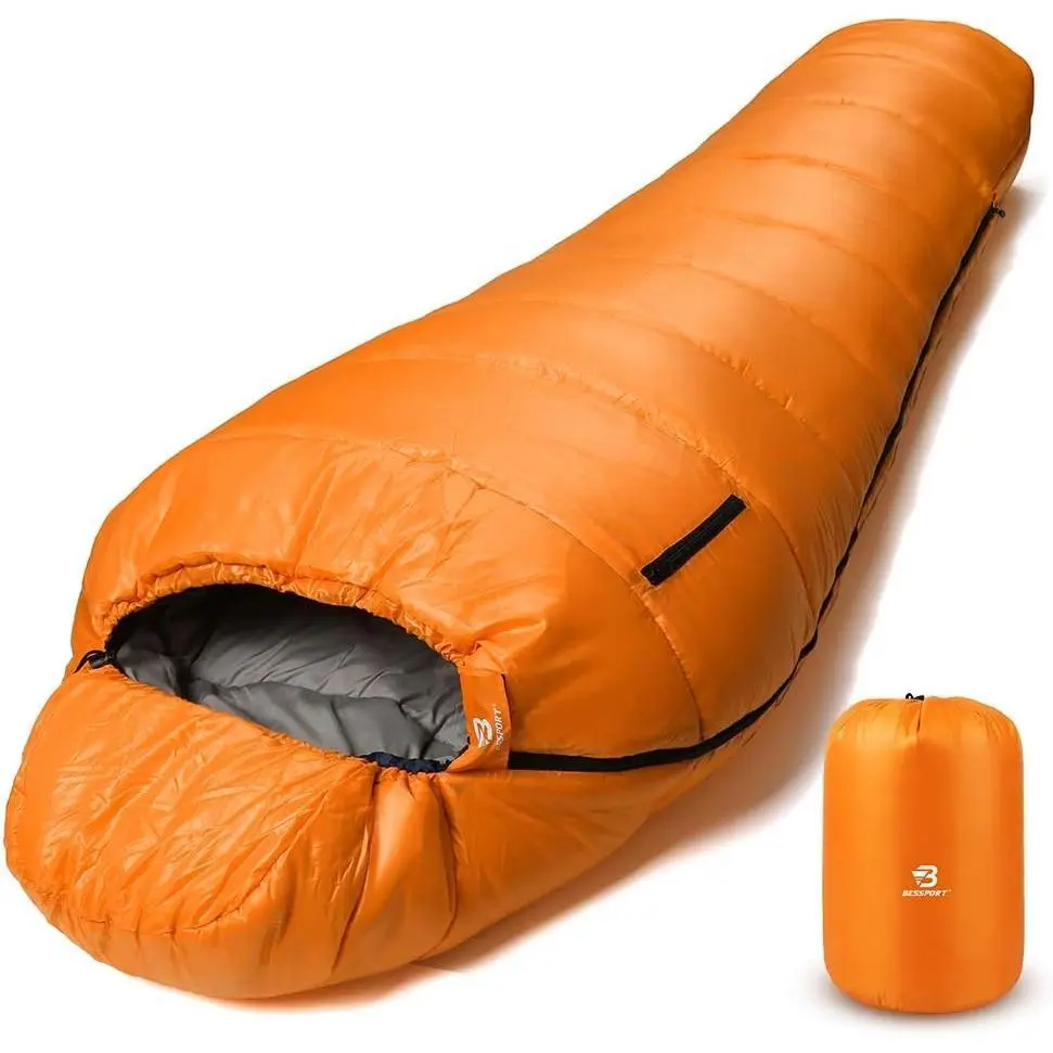 Mummy Sleeping Bag | 15-45 ℉ Extreme 3-4 Season Sleeping Bag for Adults Cold Weather– Warm and Washable, for Hiking Traveling & Outdoor Activities