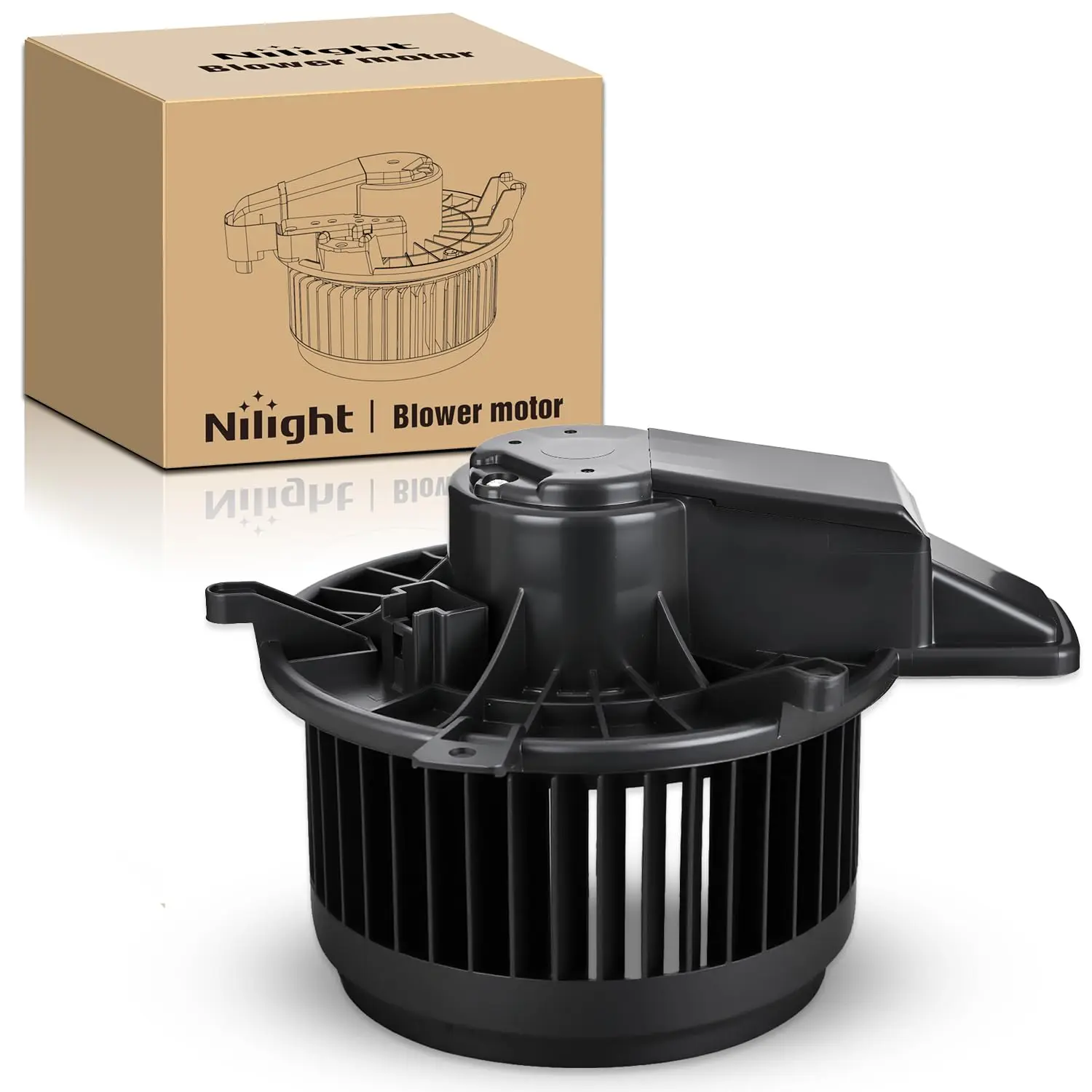 Nlilght HVAC Heater Blower Motor for Jeep, Dodge, Chrysler - Grand Cherokee, Durango 2011 2012 2013 2014 2015 2016 2017 2018 2019-2021, Town & Country 2008-2016, Grand Caravan 2008-2020