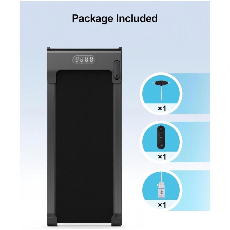 Treadmill with LED display – adjustable speed, adjustable incline, 2.5 horsepower motor, portable, home-use treadmill, compact for storage in small spaces