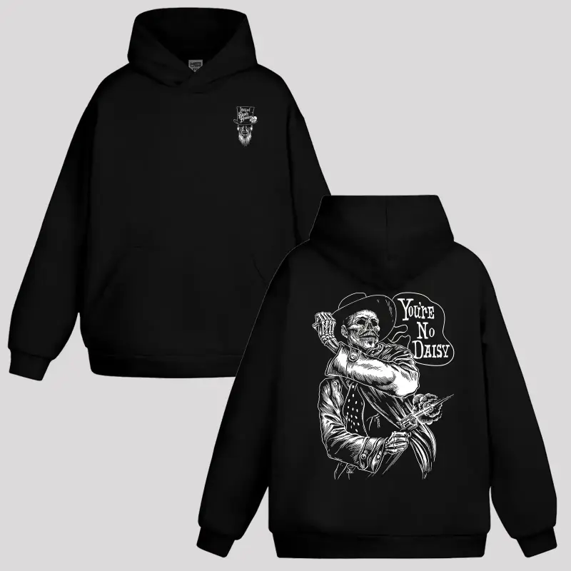 Graphic Hoodie Doc Holliday Collection "You're No Daisy" Hoodie Sweatshirt, Tombstone Movie Graphic Shirt, Vintage Cowboy Outfit Hoodie, Western Movie Lovers Fan Apparel, Unisex Streetwear Hoodie for Men Women,