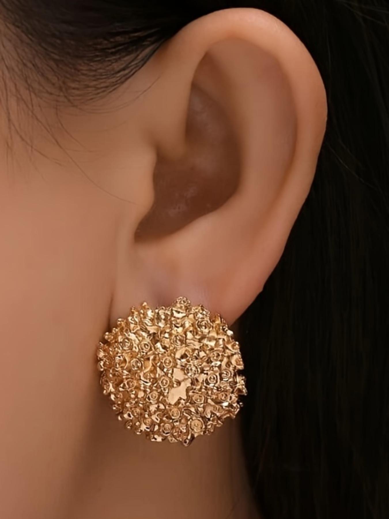 Fashionable Ball Decor Earrings, Fashion Jewelry for Party, Daily Clothing Decor, Trendy All-match & Exquisite Jewelry for Birthday Gift, Sparkling Ear Jewelry, Ear Accessories, Unique Design Earrings, Shining Earrings