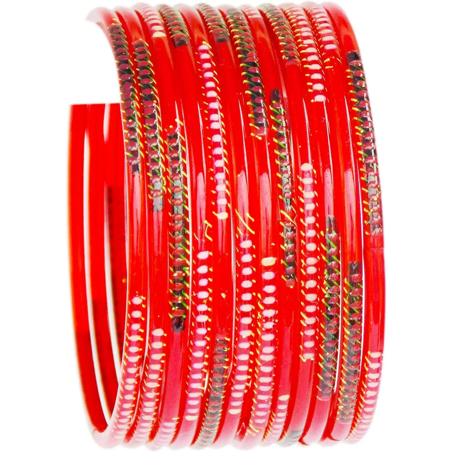 Indian  Bangles Set Bollywood Style Bangle Bridal Ethnic Dailywear Glass Bangles Set