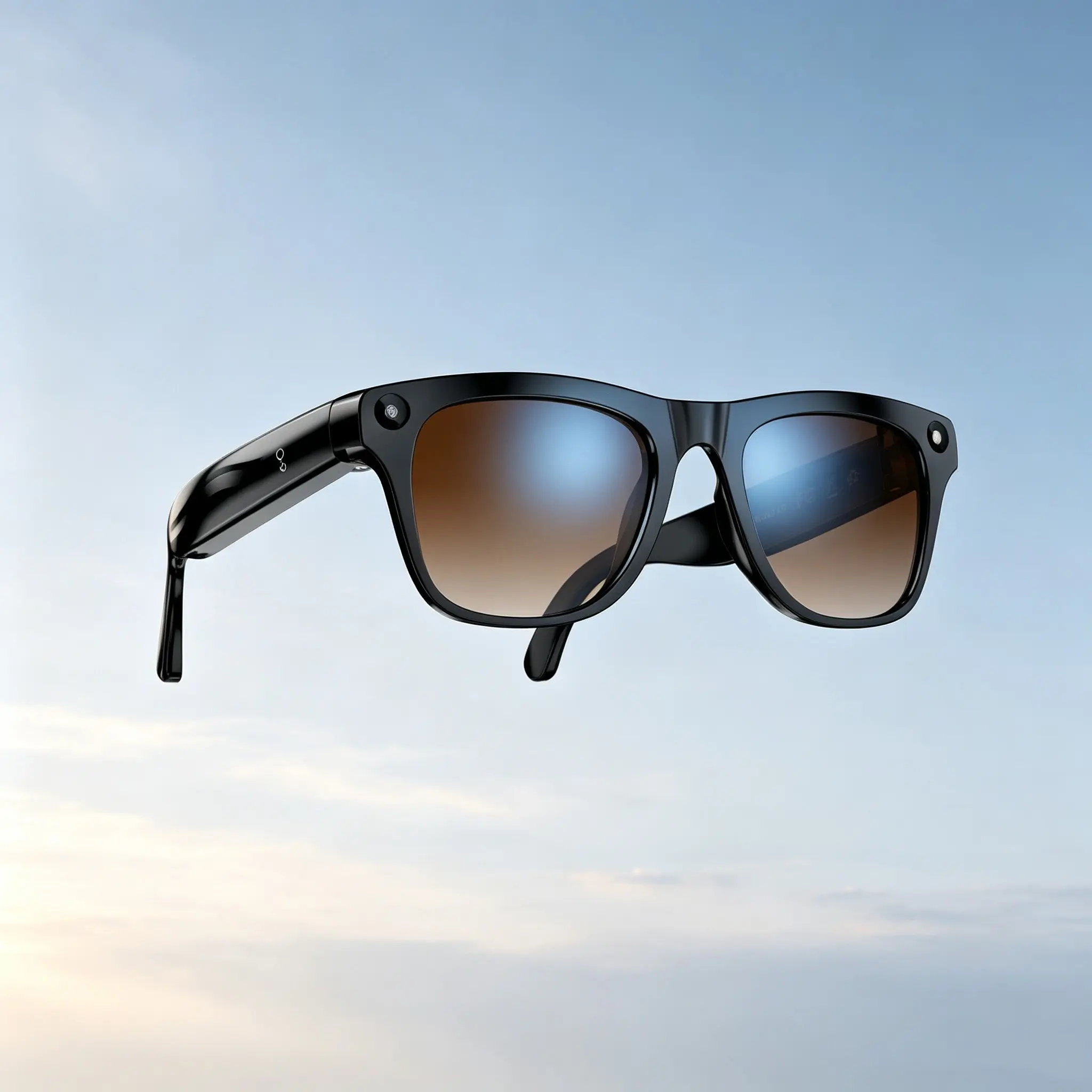 wearable smart camera glasses, Multifunctional smart glasses; 8MP HD first-person video recording; one-click audio recording; AI real-time translation and interpretation; Bluetooth; WiFi; 290mAh battery; includes functional lenses