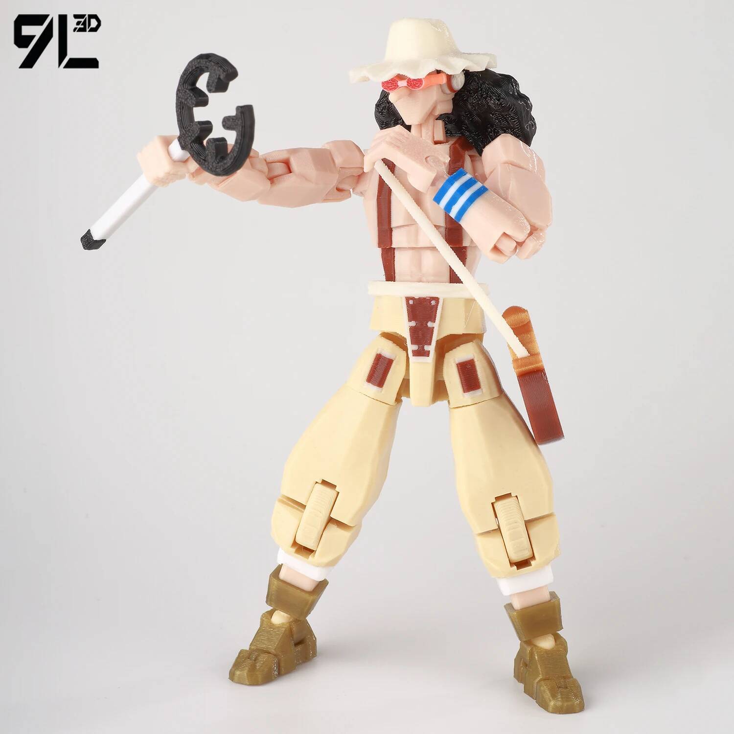 9L3D Dummy13 Lucky13 Titan13 OnePiece Usopp Is The Sniper Straw Hat Pirates A Brave Warrior Of Sea Figure Anime Car Ornament Toy