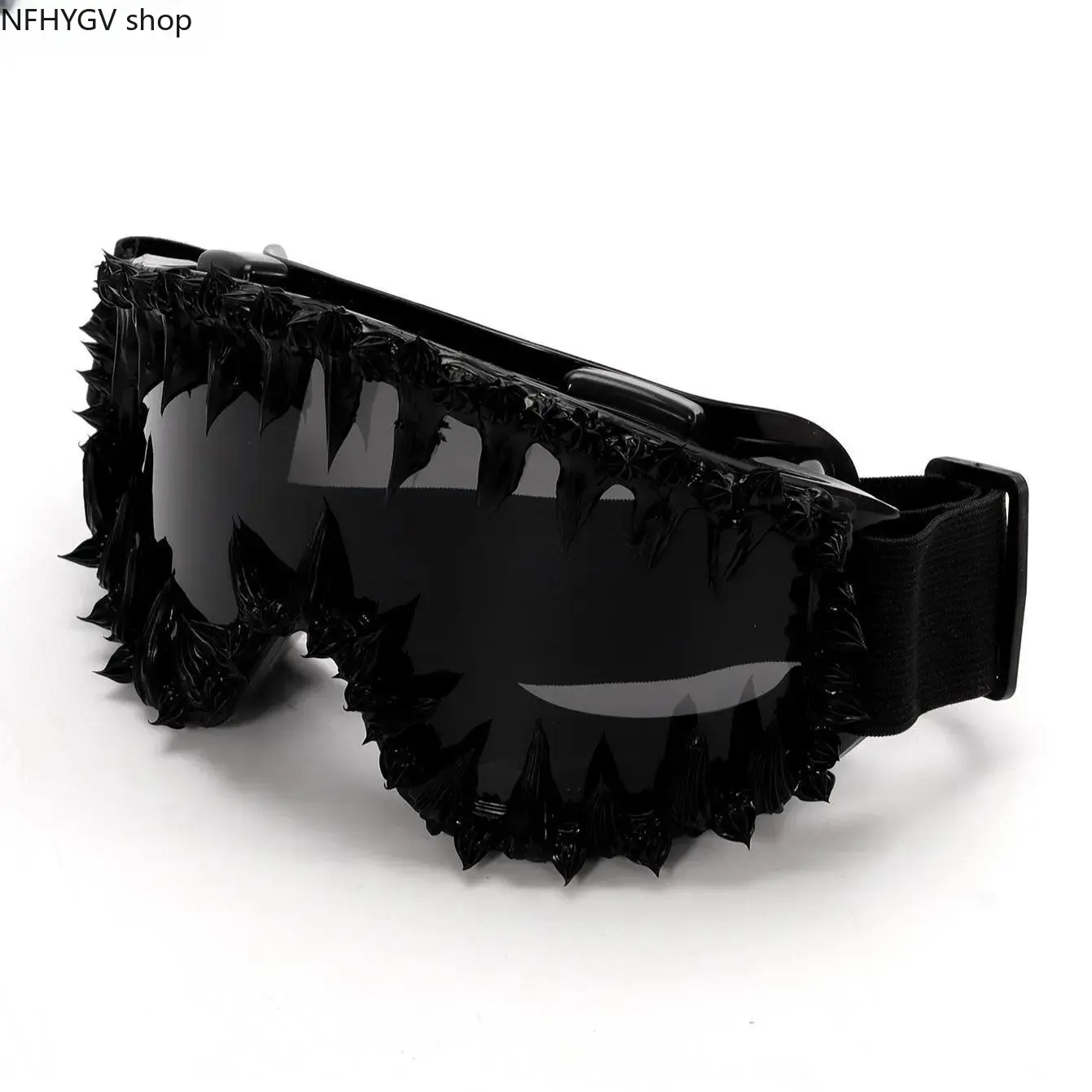 Trendy Punk Irregular Sunglasses Windproof Ski Goggles, Stylish Unisex Outdoor Eyewear Accessory for Men And Women Daily Sports Travel Matching