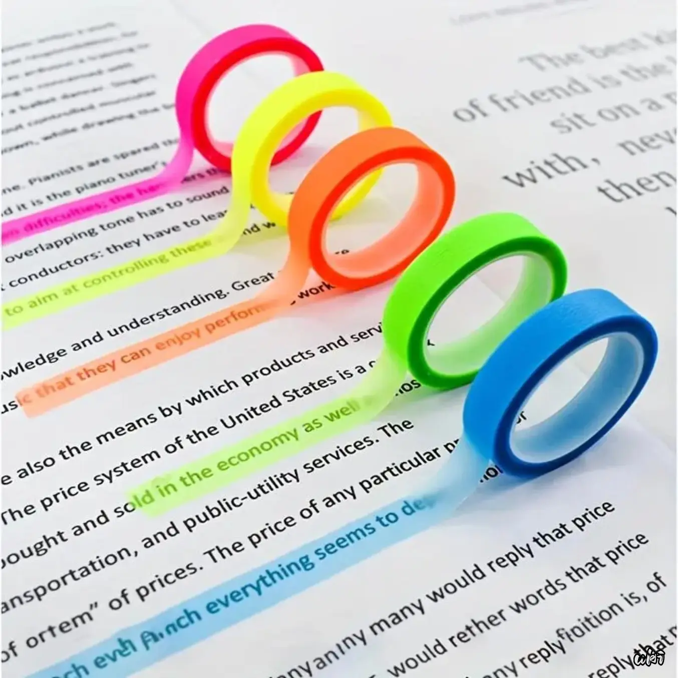 10Pcs Mixed Color Classic Decorative Washi Adhesive Tape Rolls - Luggage & Bag DIY Accessories with Mild, Residue-Free Adhesive for School/Office Labeling, Handcraft Projects (For Students & Craft Lovers)