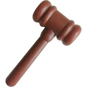 Brown Cartoon Judge Gavel,Cute Courtroom Gavel,Judge Gavel Costume Accessory | Playful Justice Hammer, Perfect Props for Cosplay, Role Play, and Courtroom-Themed Events,Desk Accessories