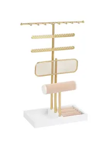 Multi-Layer Jewelry Organizer, Anti-Tangle Necklace Holder, Necklace Storage, Large Capacity Desk Rack, Earrings Display Board, Gift for Women