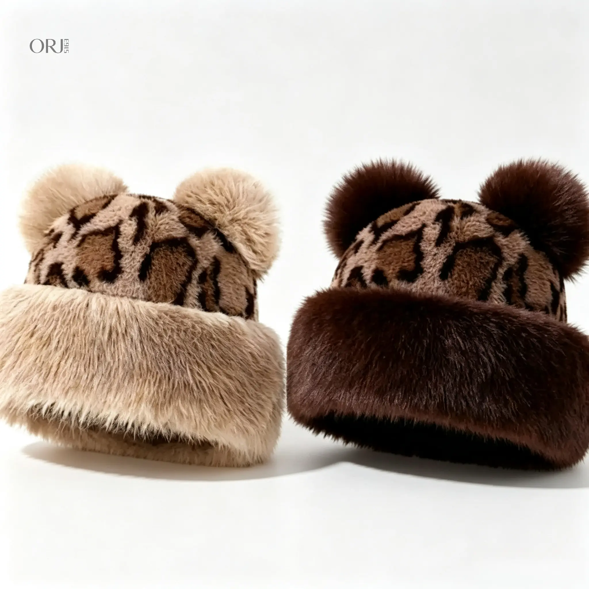 Unisex Mongolian Style Plush Fur Beanie, Adjustable One Size Retro Warm Hat, Soft Winter Cap for Outdoor Travel, Cold Weather Daily Sports Accessory