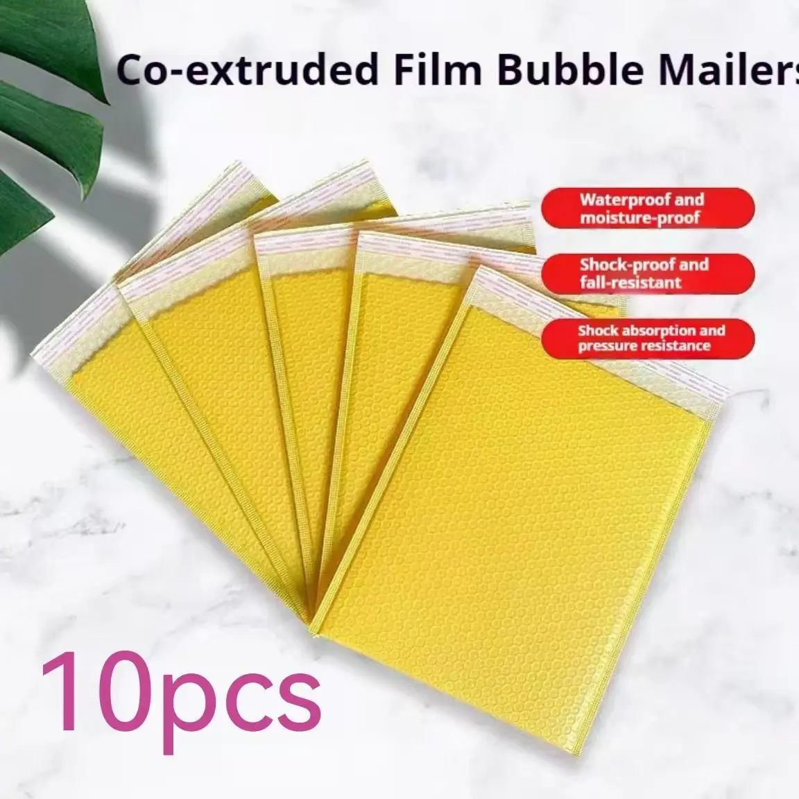 10pcs Self-Adhesive Bubble Bags, Thickened Waterproof Shockproof Packaging, Ideal for Electronics, Clothes, Books, Daily Storage