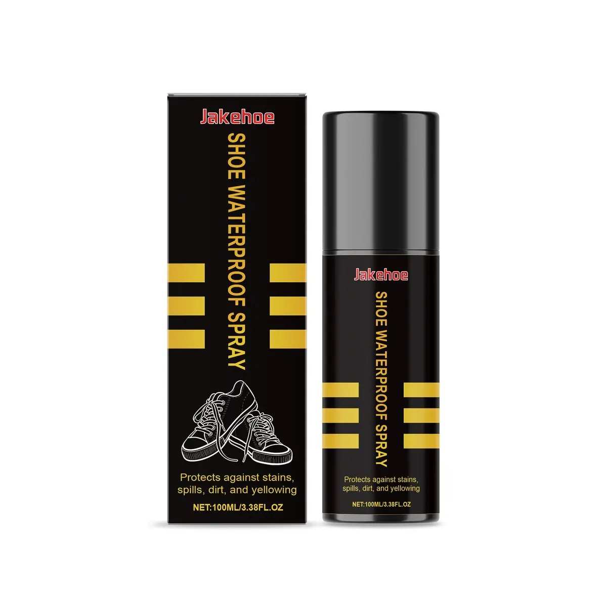 Jakehoe Shoe Waterproof Spray for Snow Boots and White Shoes, Cleans, Protects from Dust, Waterproofs and Rainproofs Shoe Surfaces, a Magic Care Tool