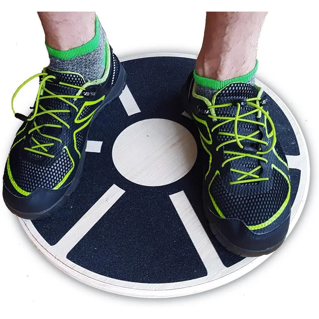 16 Inch Wood Wobble Balance Trainer Board 🧘   Smooth Rounded Edges, Comes with Protective Carry Bag for Stability Training