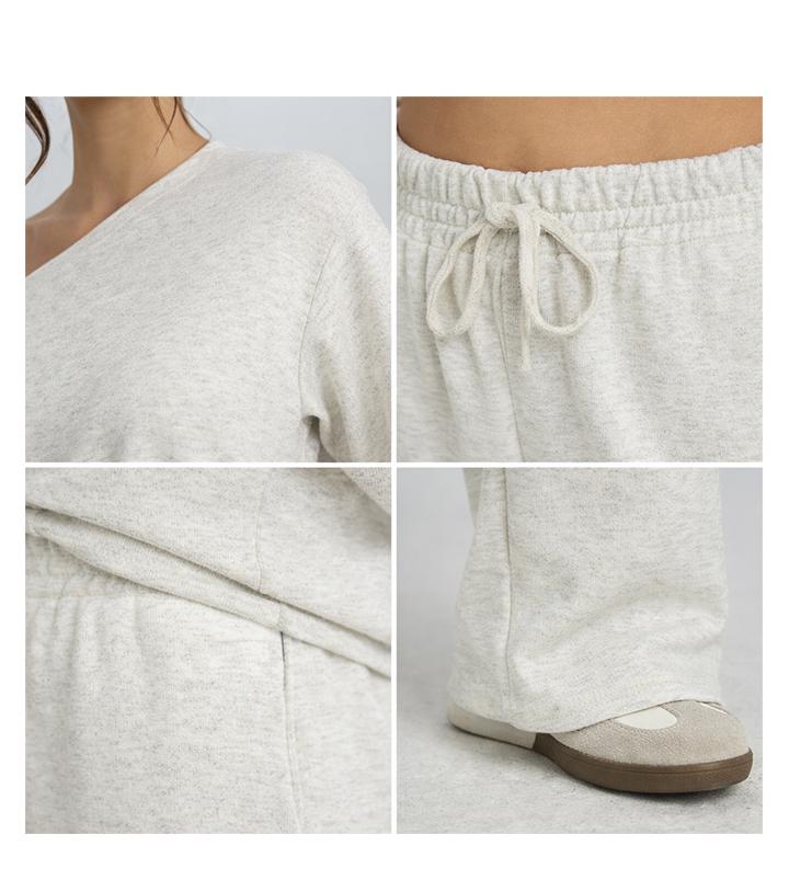 Women's Leisure Solid Color Sloping Shoulder Short Sleeve Top, Simple Style Loose Going Out Outfit, Comfortable Womenswear