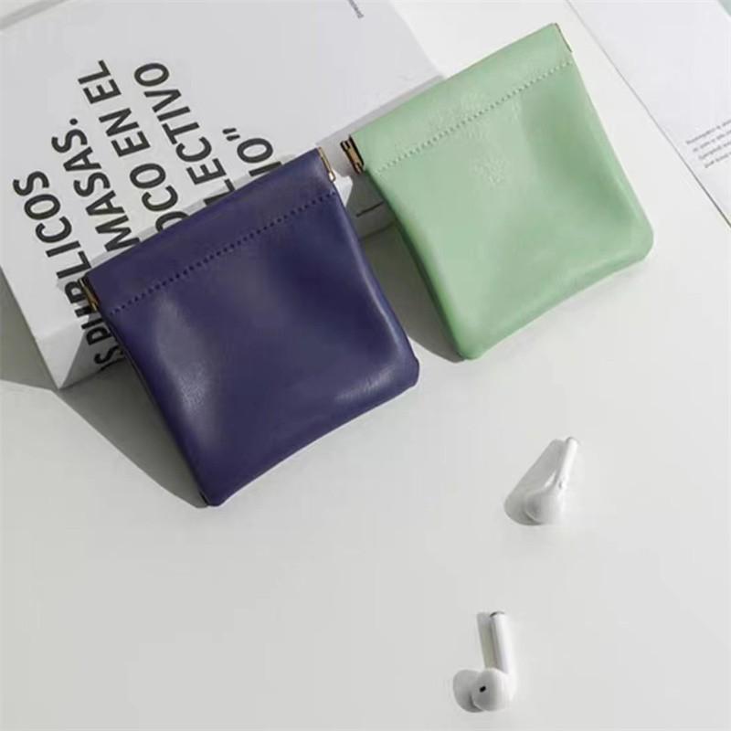 New automatic closed tight mouth storage bag earphone data cable storage bag portable change jewelry bag mini