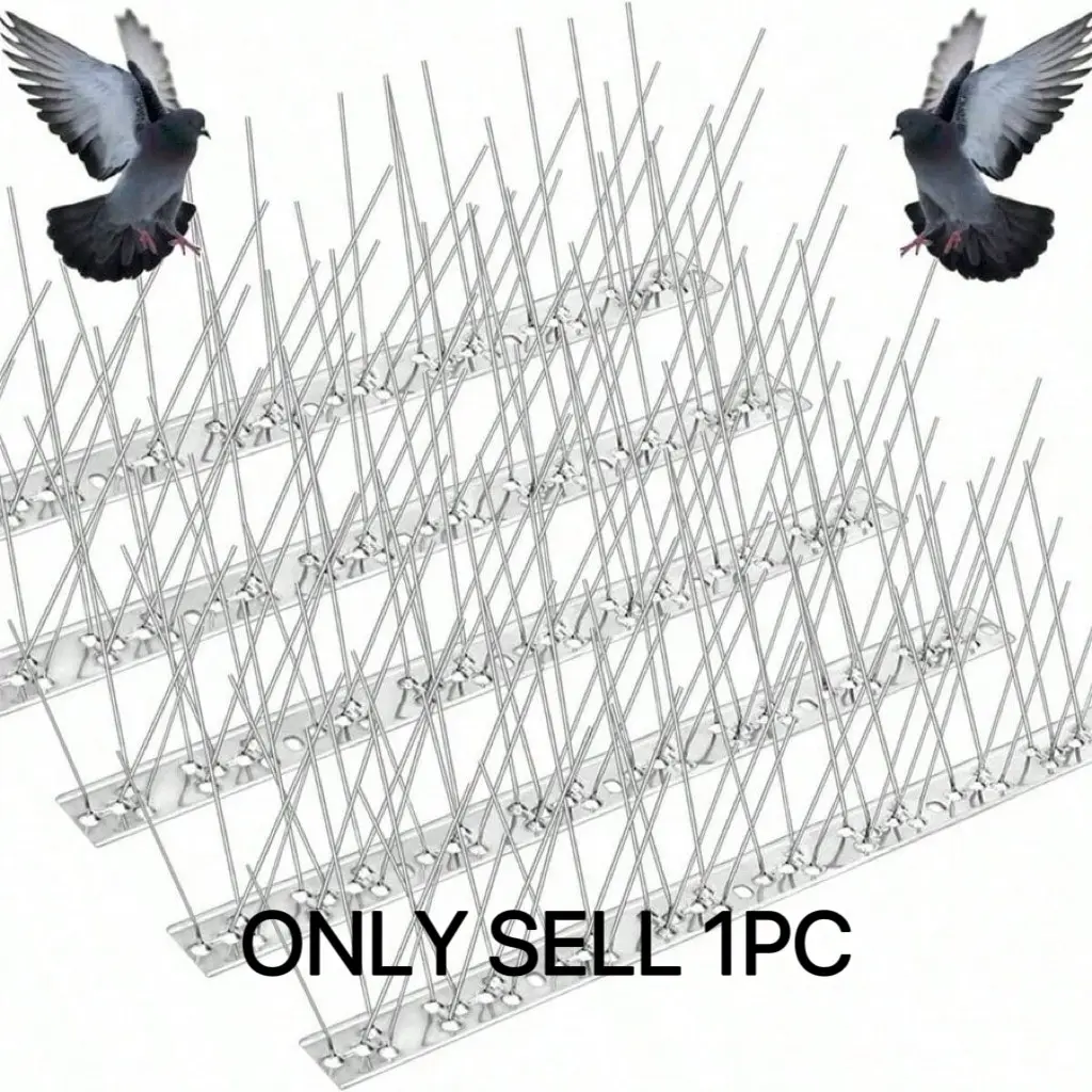 Stainless Steel Bird Repellent Spikes, Rotating Device for Pigeons and Small Birds, Metal Bird Deterrent Pins, Specialized Pigeon Spike