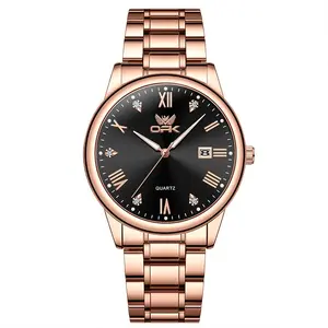 TemporalCoMen’s Quartz Dress Watch, 2 Styles Minimal Ultra-Thin Dial / Roman Numeral Crystal Date Dial, Leather & Stainless Steel Multi-Color Band Casual Business Wristwatch
