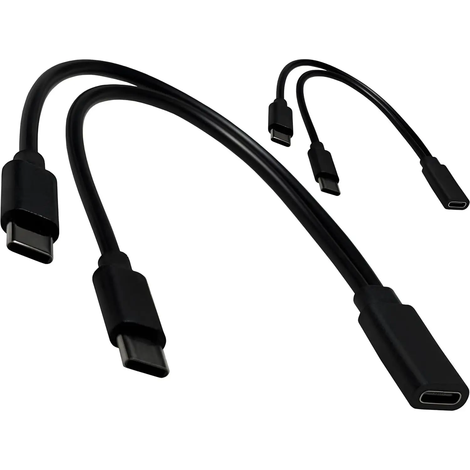 2-Pack USB C Splitter 1 in 2 Out USBC Y Power Type C Splitter  (Charge Only/No Data)