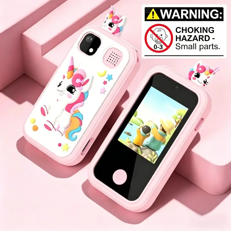 Cute Unicorn Design Phone Toy, 1 Count HD Digital Camera Phone Toy, Photo & Video Taking Phone Toy, Outdoor Activity Phone Toy for Kids