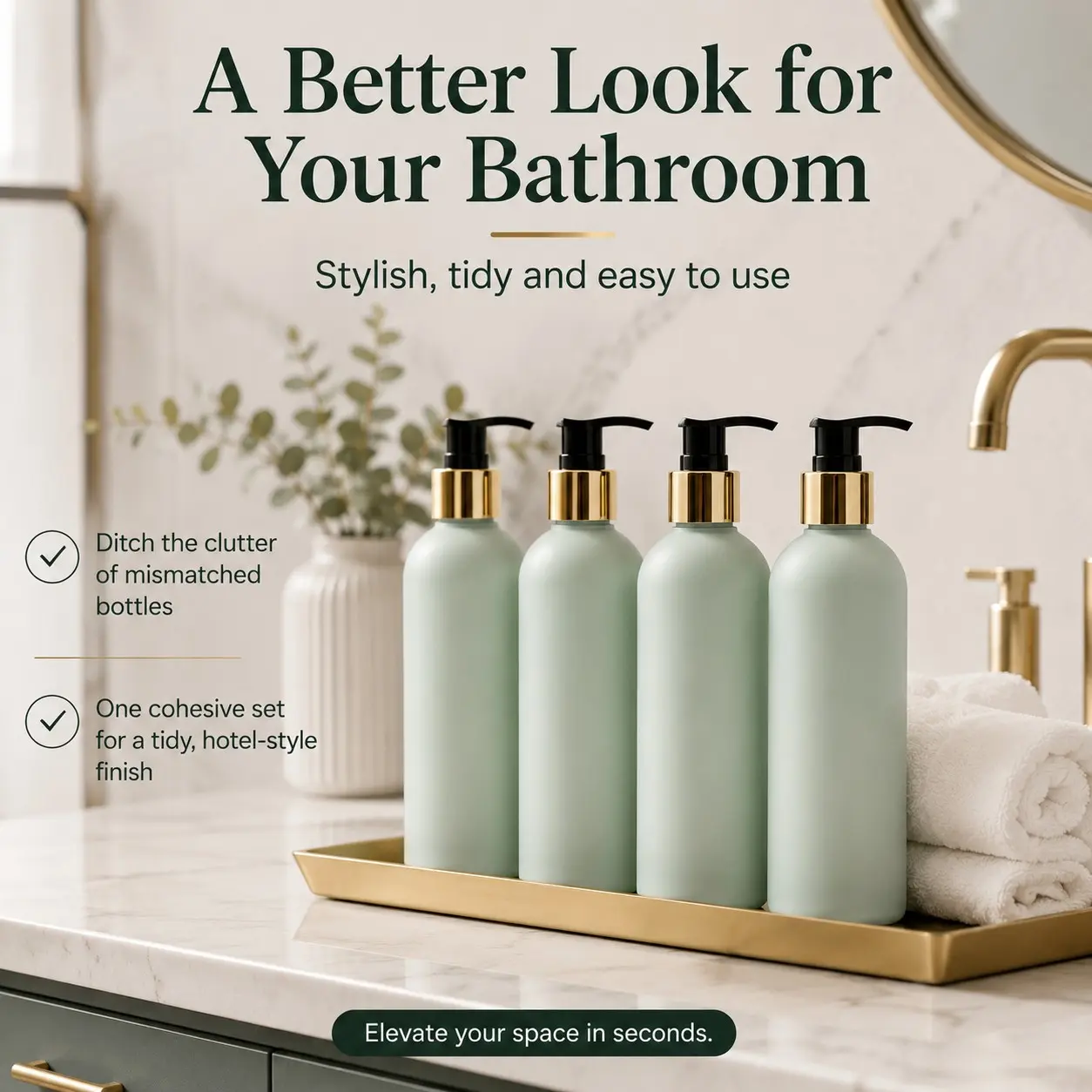 4-Pack Plastic Round Pump Bottles, 400ML Cream, Shampoo, Lotion Containers, Durable Reusable Storage Jars, Ideal for Beauty Products