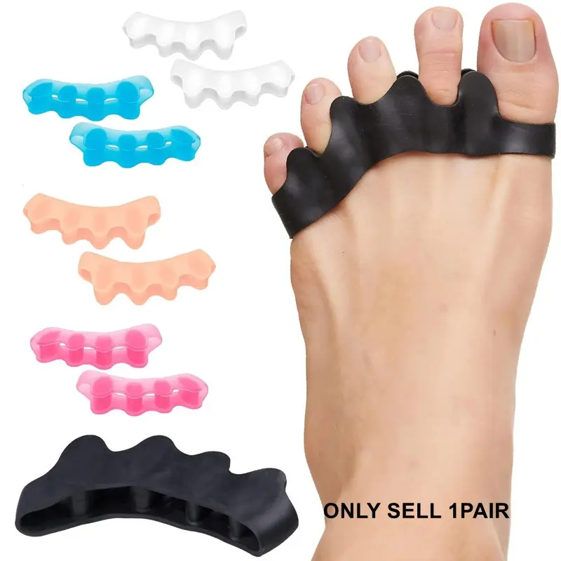Toe Separators Alignment Lightweight Doctor Recommended Foot Care Portable Pedicure Tool Pressure Relief Correct Foot and Bunion Pain,Plantar Fasciitis Toe Straightener to Improve Functional Mobility