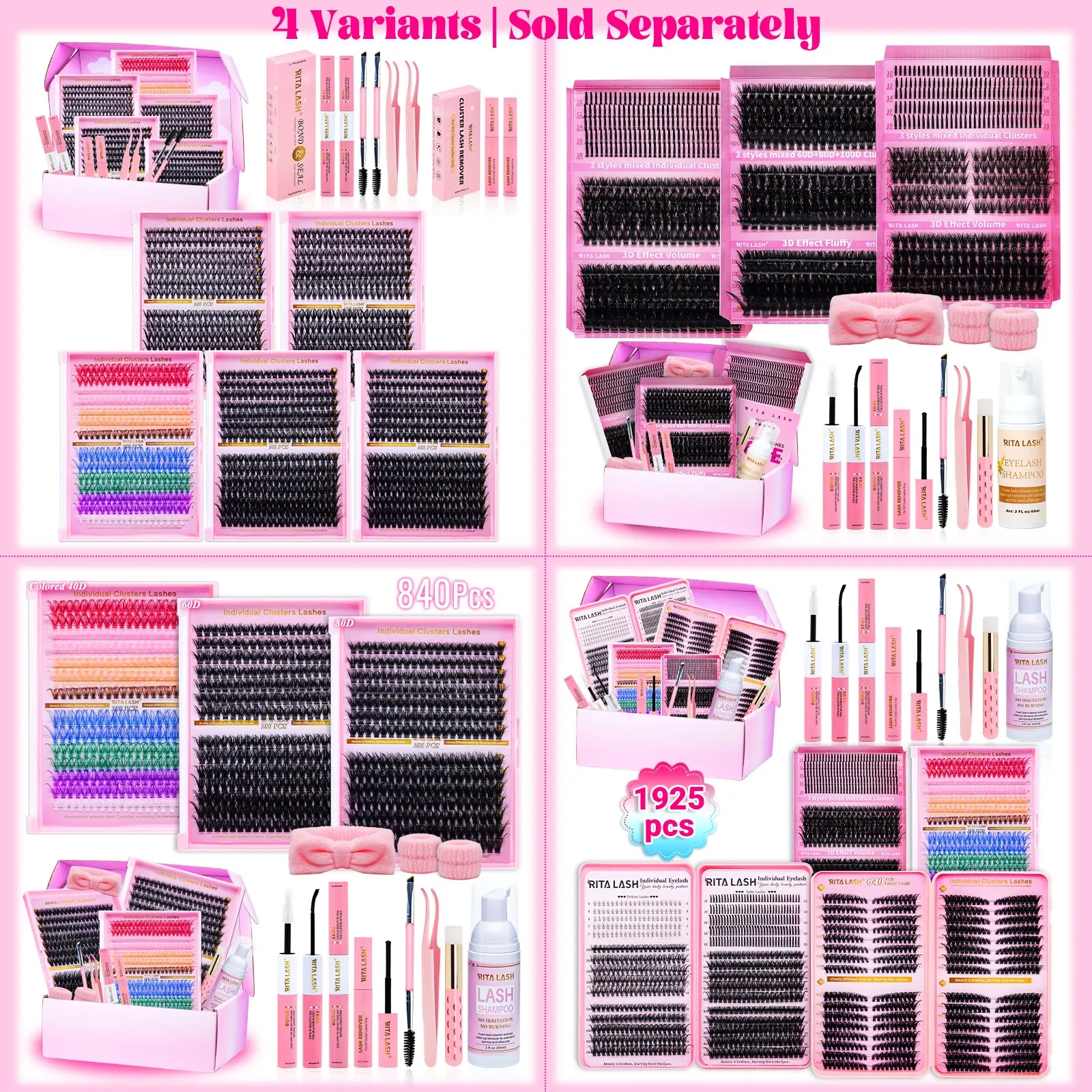 Individual False Eyelashes Kit, High Quality Eyelashes, Voluminous False Eyelashes, 1 Box Mixed Length & Styles Natural Look Eyelash Extensions, Self Grafting Curl Eyelashes, Eye Makeup Enhancement, Diy Volume Eyelashes, Mega Volume Lashes, Diy Lash Kit