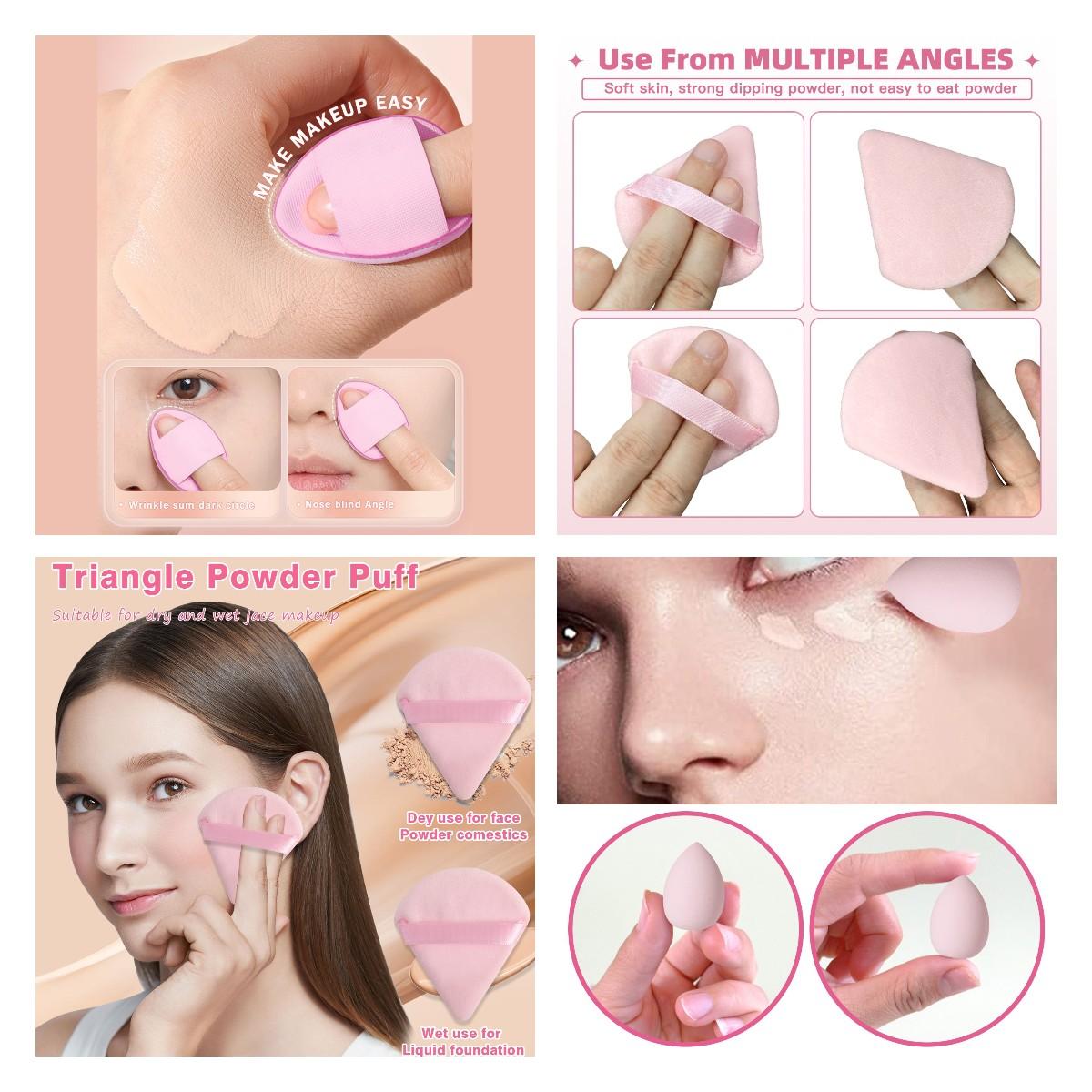 Makeup Tool, 64pcs/set Brushes & Sponges & Triangle Powder Puff & Finger Powder Puff & Headband & Wrist Band & Face Washing Puff & Cleaning Bowl & Bag Makeup Brush Kit Makeup Tool, 64pcs/set Brushes & Sponges & Triangle Powder Puff & Finger Powder Puff & Headband & Wrist Band & Face Washing Puff & Cleaning Bowl & Bag Makeup Brush Kit