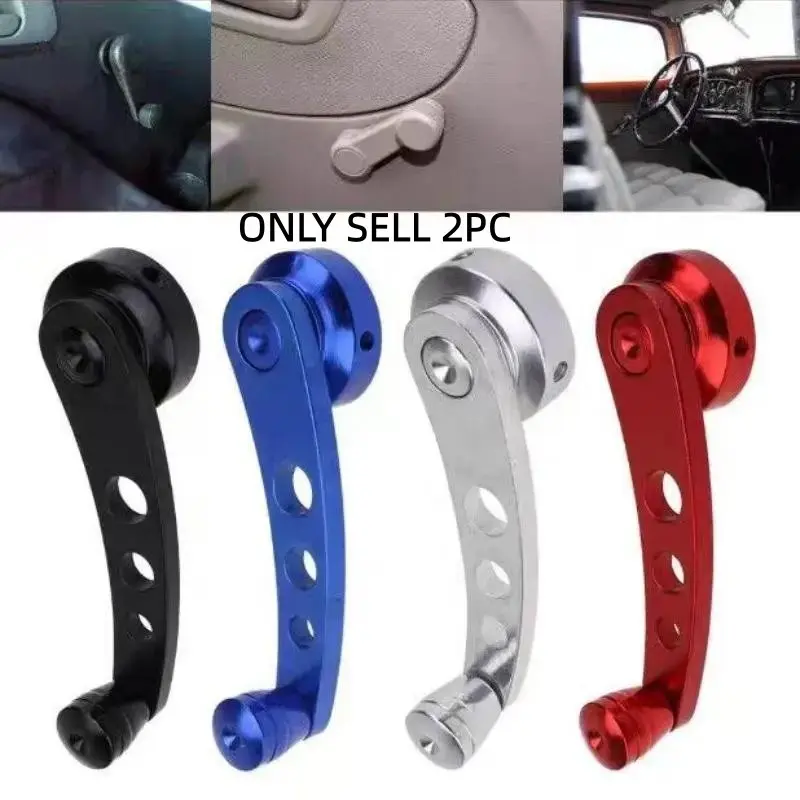 A pair of two or so universal aluminum alloy window crank handles Parts Fitment, suitable for manual operation up and down of car Windows Window Regulator Vehicle