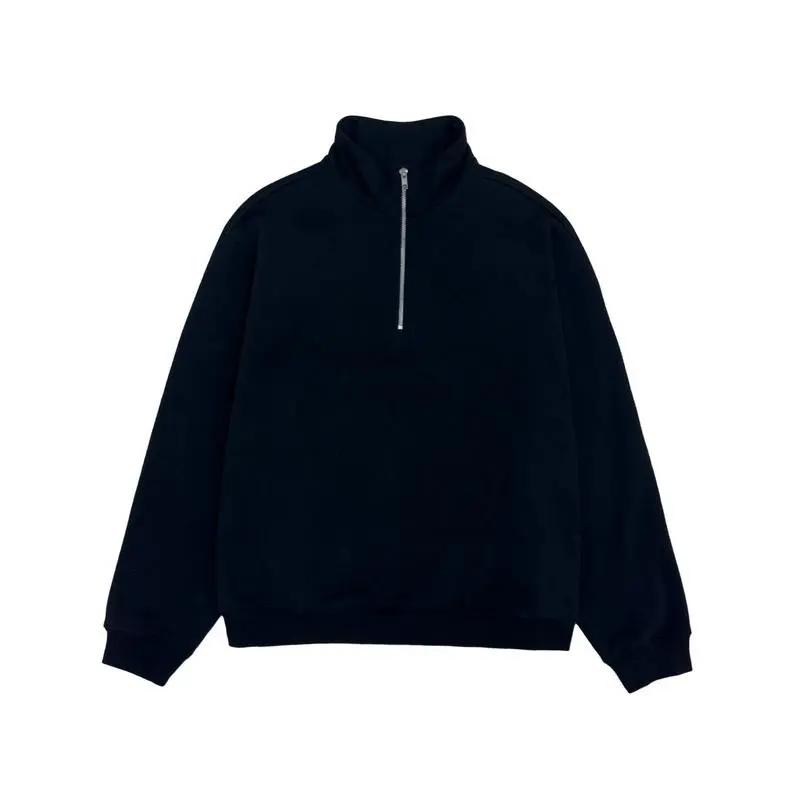 600GSM'Black'QuarterZipSweatshirt