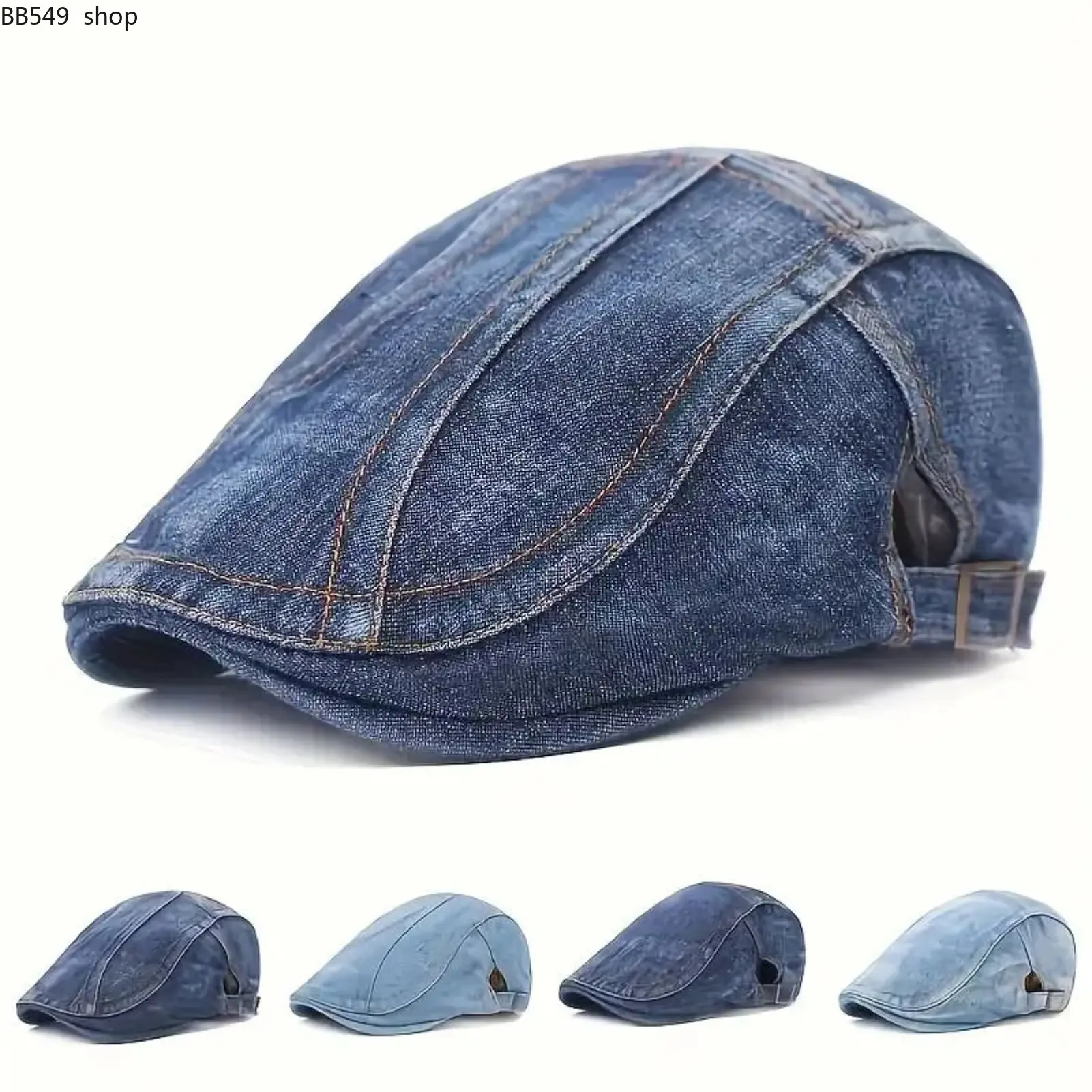 Unisex Vintage French Style Beret Hat, Adjustable Solid Color Painter Cap, Casual Streetwear Fashion Accessory for Men & Women, Stylish Outdoor Wear for Daily Outfits, Travel & Photography
