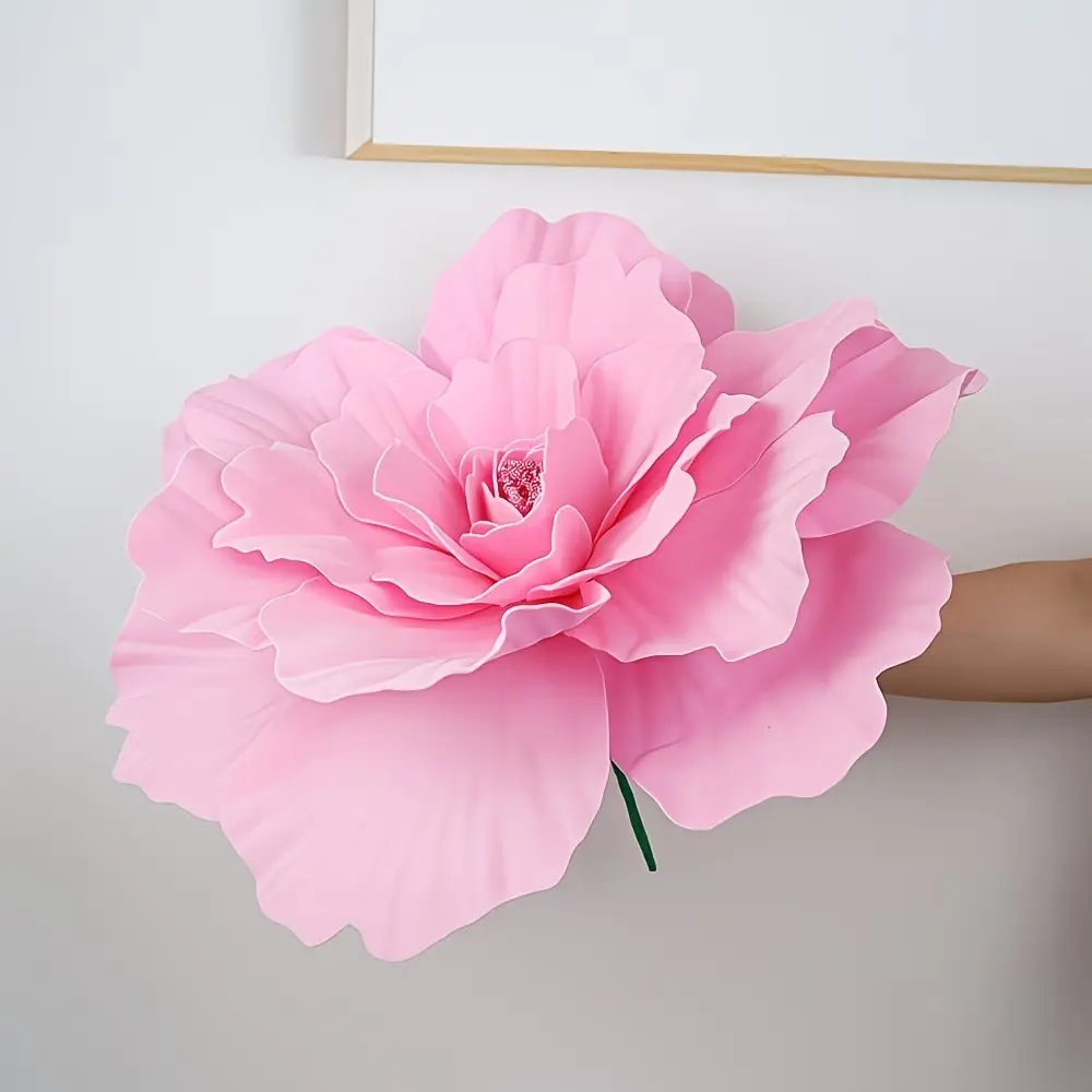 1pc 30/50cm Realistic Artificial Peony Flower, Large Silk Peony Decoration, Lifelike Fake Flower for DIY Crafts, Indoor Outdoor Wedding Decor, Fake Floral Decor, Fake Peonies