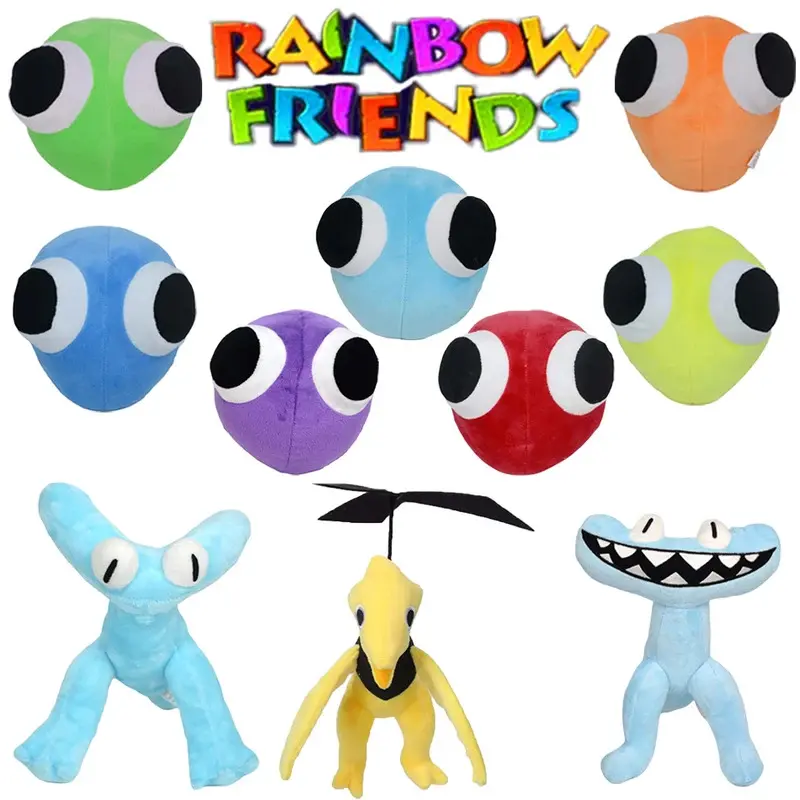 2026 New High-Quality Unisex Cartoon Rainbow Friends & Banban Soft Plush Anime Dolls, Kid Stress Relief Classic Novelty Toys, Ideal Children's Christmas-Birthday Gifts (As Picture)
