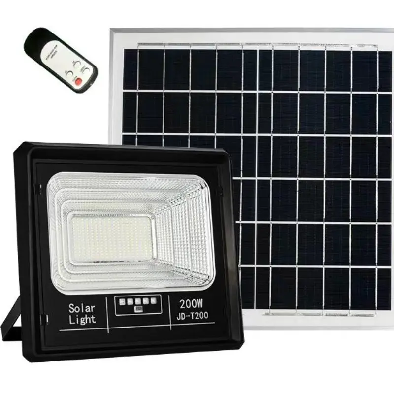 200w Solar Light Outdoor Automatic On/off, 15000mah Ip65 Waterproof, Remote Control, Security Lighting for Walls, Porches, Sheds