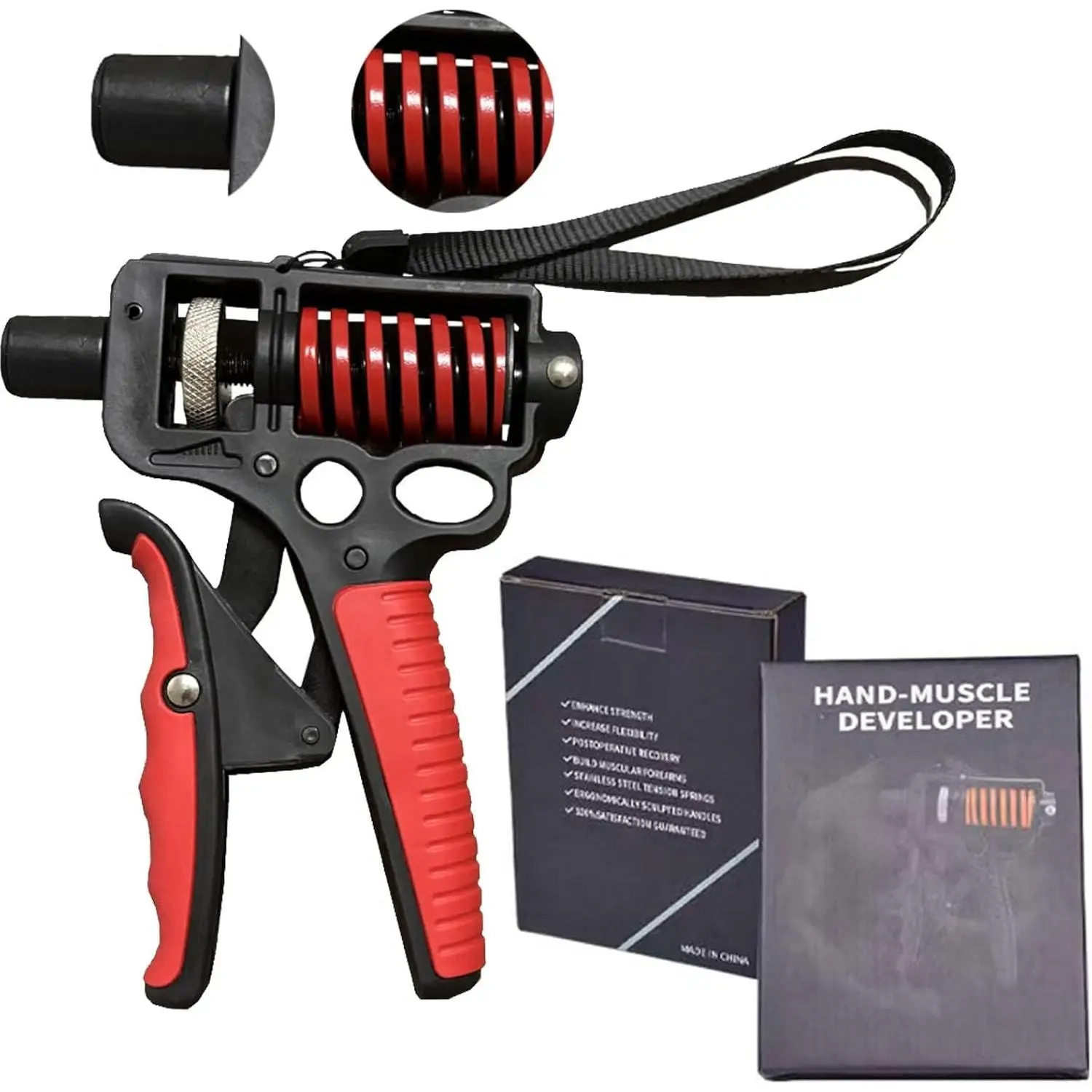 outdoors Grip Strength Trainer 11-360LBS - Ergonomic Forearm Strengthener for Fitness/Rehabilitation/Rock Climbing