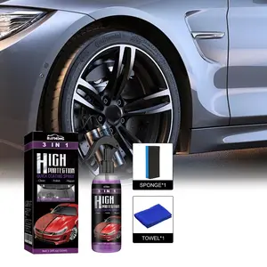 3 In 1 Car Ceramic Nano Coating Liquid Nano Crystal Hydrophobic Layer Polishing Paint Agent Car Polish Nanos Coatings 100ML