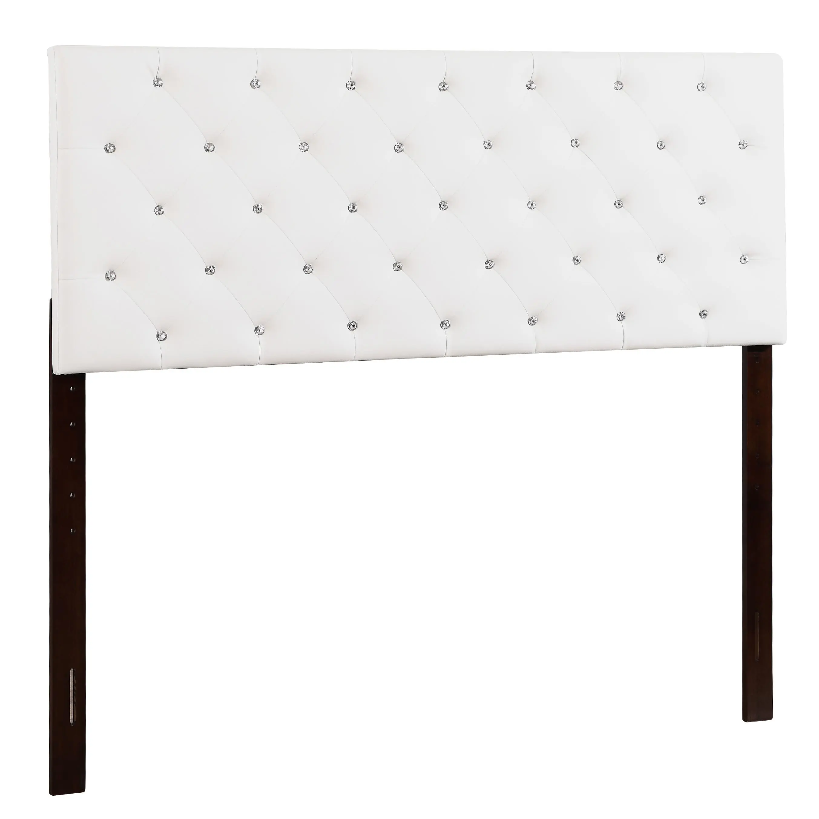 ARCH Adjustable Headboard for Bed, Versatile White Upholstered Headboard Panel, Fits Queen Full Twin King Size Bed Frames, Sturdy Bedroom Furniture, Easy Install, Modern Bed Accessory, 1 Pack, Living Room Table for Sofa Side, Bedroom, Office