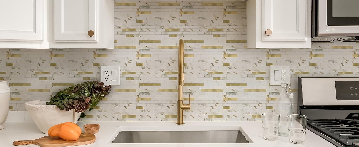 2026 New Peel and Stick Stone Tile Backsplash, Stick on Tiles for Backsplash,, Fireplace (10 Sheets, Bright Carla White) 2026 New Peel and Stick Stone Tile Backsplash, Stick on Tiles for Backsplash,, Fireplace (10 Sheets, Bright Carla White)