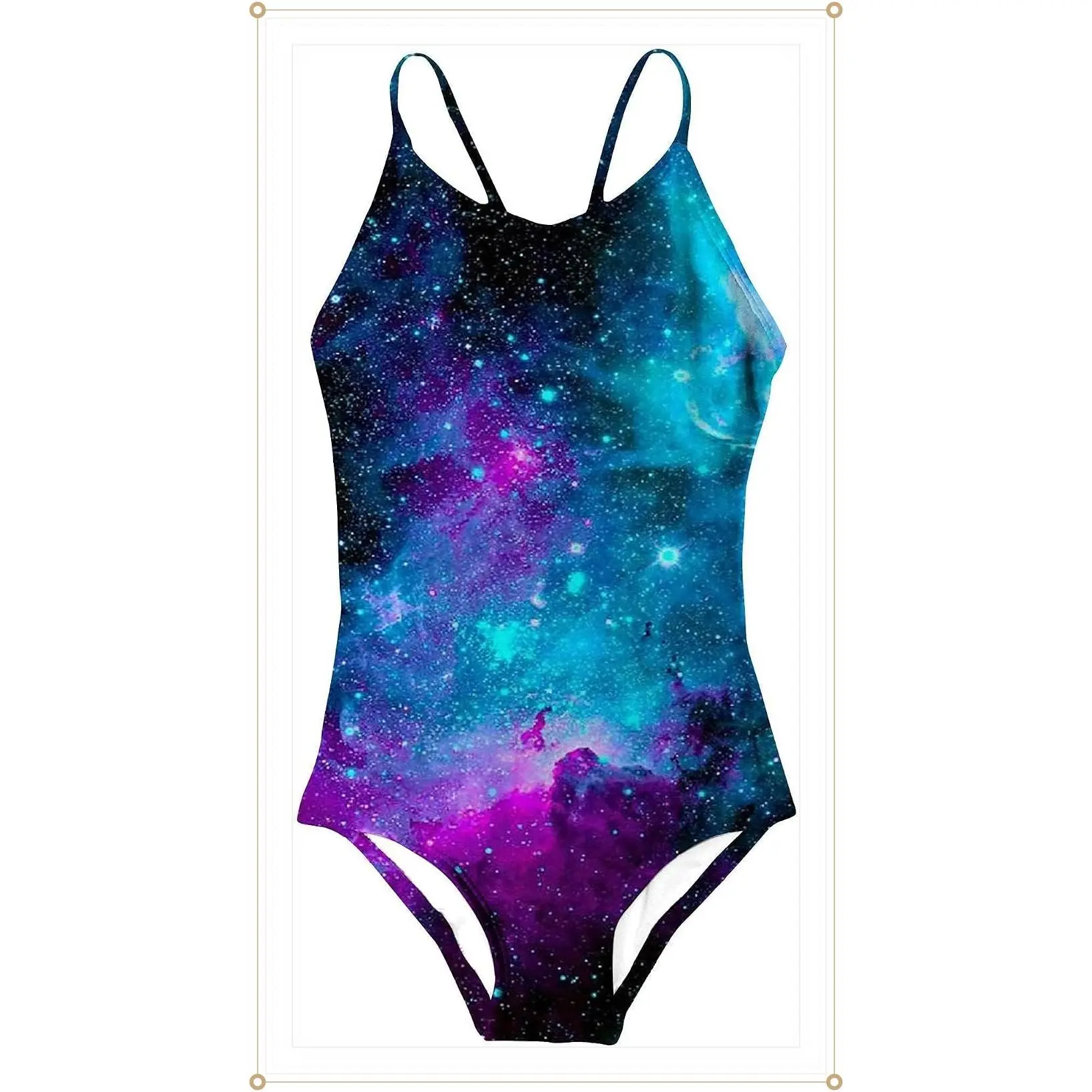 Girls Swimsuits Kids One Piece Bathing Suits Size 3-12 | Adjustable Spaghetti Straps, Quick Dry, High Stretch, Girls Swimwear for pool, beach, swim lessons,vacations, birthday giftsGift