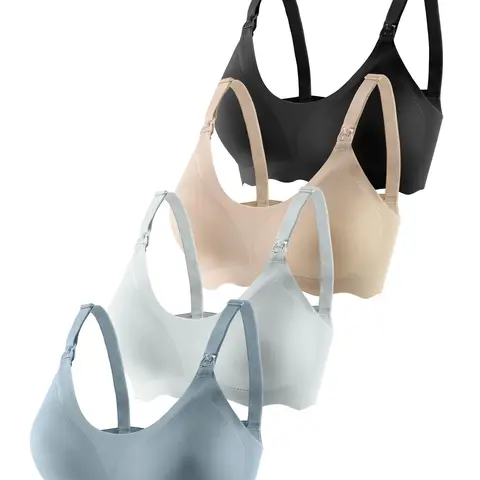Maternity Wireless Bra, Adjustable Strap Nursing Bra, Women's Pregnant Maternity Underwear for Postpartum, Pregnancy Bra for Breastfeeding, Seamless Maternity Bra, Maternity Bras for Breastfeeding