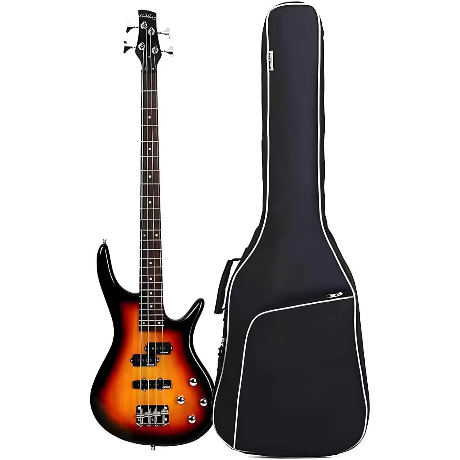 Bass Guitar Case Gig Bag, 0.4" Thick Padding