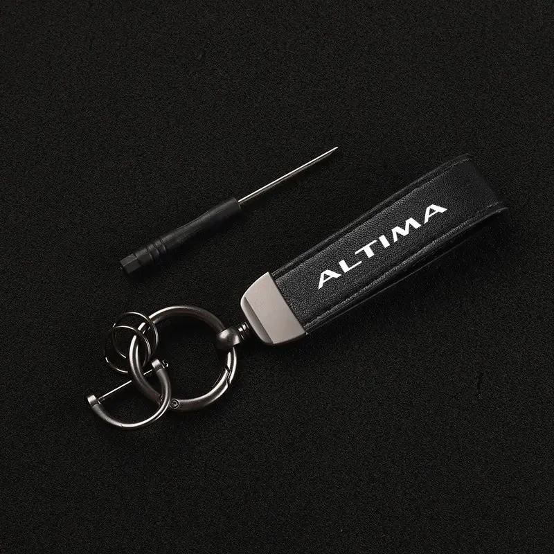 Nissan Altima Car Keychain, PU Leather Material, Scratch-Resistant and Durable, Practical Daily Essential Item, 1pc