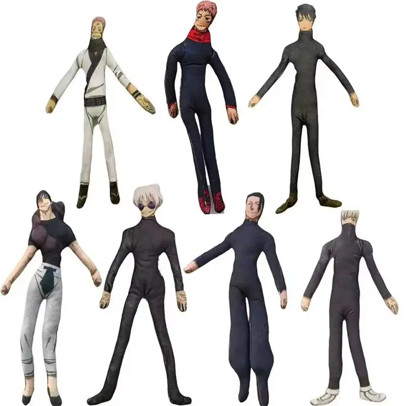 Jujutsu Kaisen Gojo Satoru Articulating Figure - Plastic Movable Figurines, Poseable Anime & Manga Collectible, Abstract Wire Skeleton, Unisex Cosplay Halloween Prop, Articulating Figures