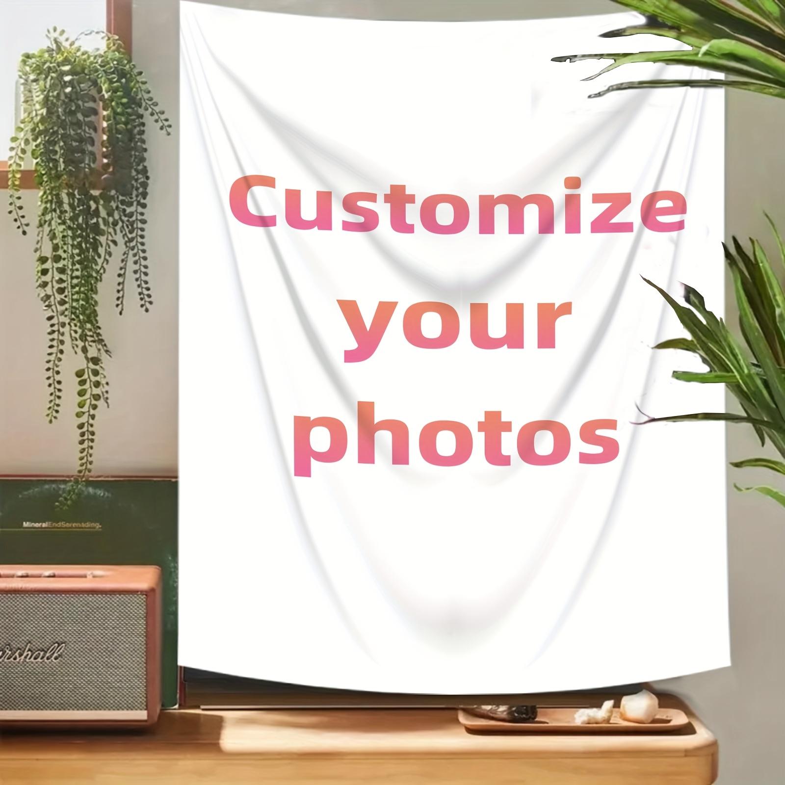 Personalized Custom Tapestry Upload Your Own Image for A Unique Wall Hanging Backdrop, Perfect for Home & Living Room Decor, Bedroom Wall Art, Multiple Sizes Such As 23.6*35.4inch, Hone Decoration, Party Decoration