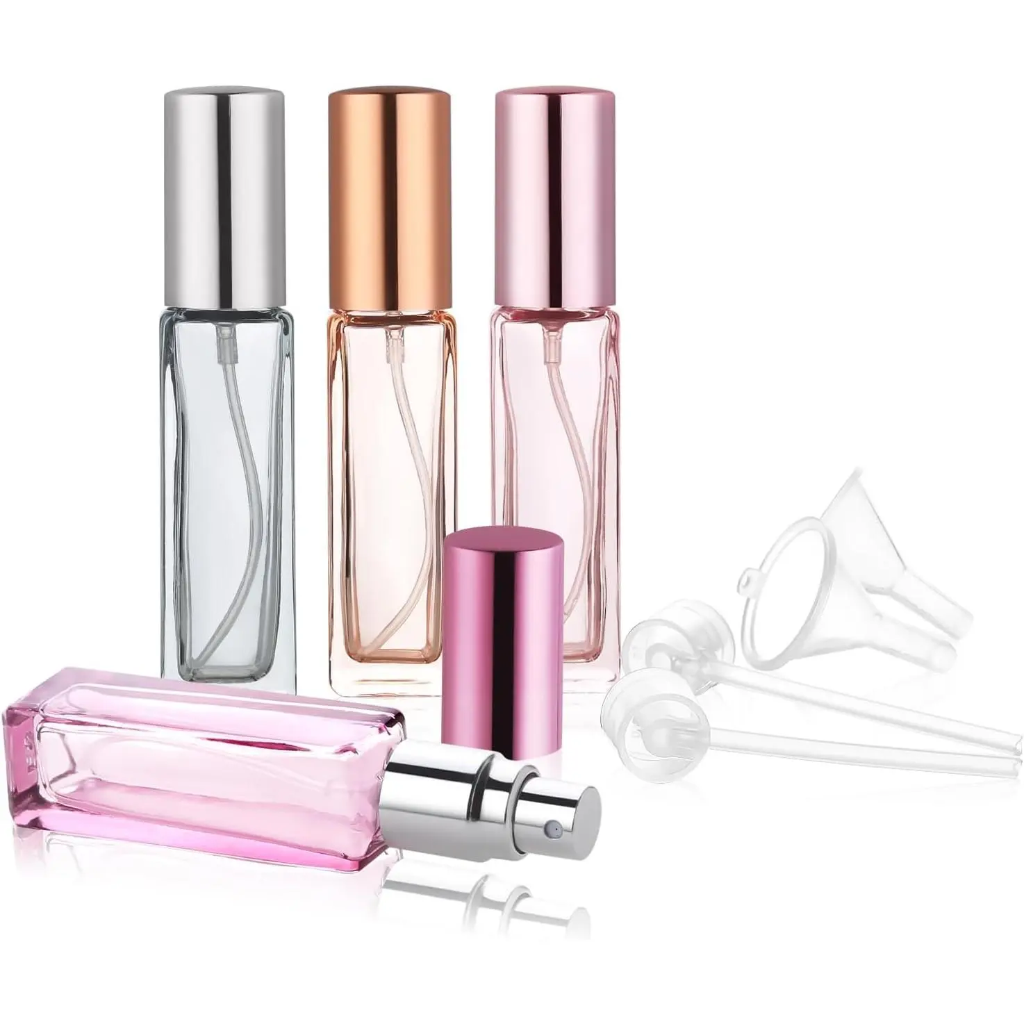 Glass Travel Perfume Bottle Refillable, 10ml Perfume Bottles, Pocket Perfume  Bottle Atomizer, 4 count Refillable Perfume Bottle for Travel