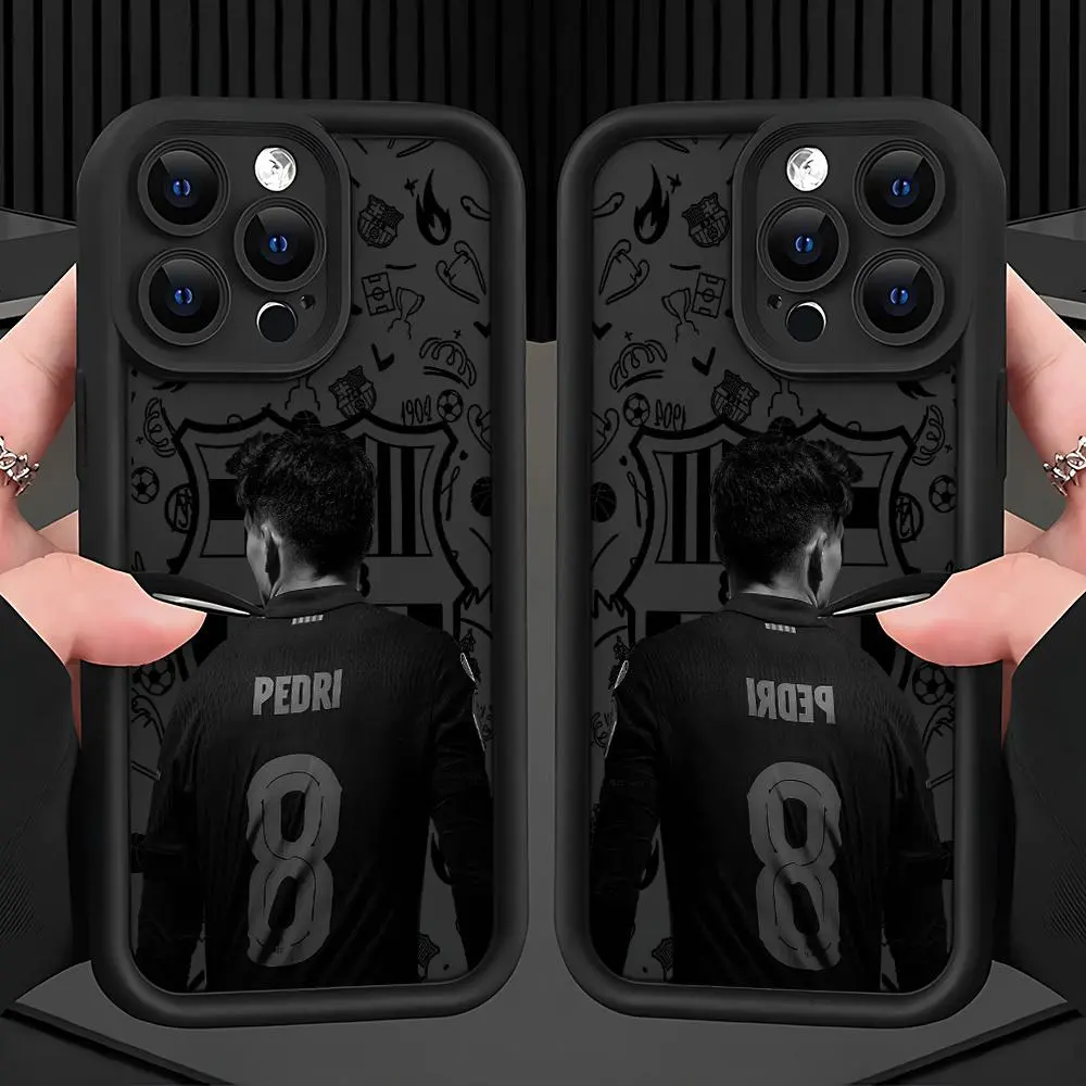 Custom Anime P-Pedri NO.8 Barcelona Player Smartphone Casing - Soft TPU Back Cover Cellphone Case with Drop Protection, Compatible with iPhone 17,16E,16,15,14,13,12,11,Pro,Max,Air,X,XR,XSMAX & Samsung S21,S22,S23,S24,S25,A Series
